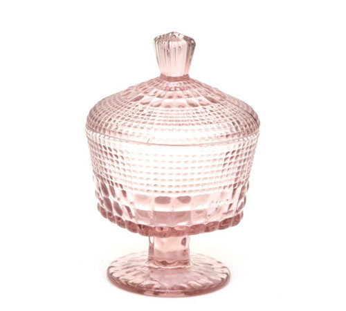 FK06-624 Вазочка с крышкой (розовый)