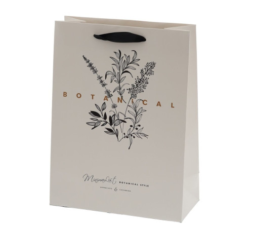 Пакет подарочный M (бумага 210г/м2, блок 12шт), L24 W11 H32 см