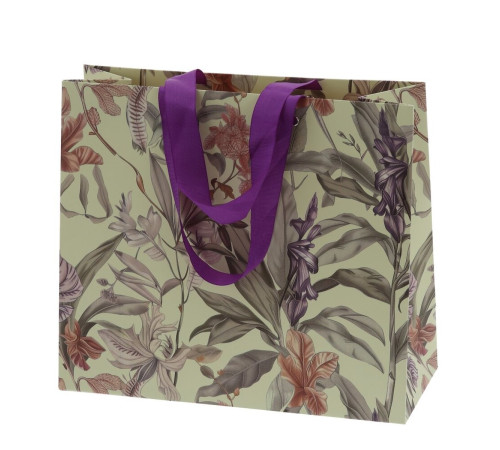 Пакет подарочный M (бумага 250г/м2, блок 12шт), L30 W12 H26 см