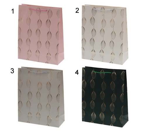 Пакет подарочный M (бумага 210г/м2, блок микс 12шт) стоимость за 1шт (Нужный вариант указать в комментарии), L25,5 W10 H32 см, 4в.