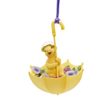 838-489 Фигурка подвесная "Утенок в зонтике"(4)
