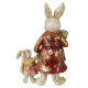 Фигурка декоративная "Зайчиха с зайчонком", L13 W7 H21,5 см