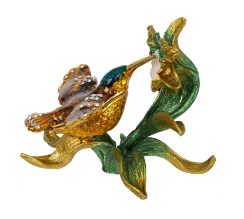 Шкатулка "Колибри", L9 W8 H7 см