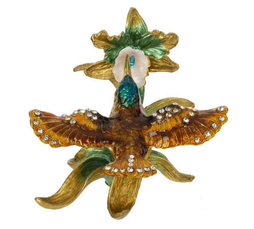 Шкатулка "Колибри", L9 W8 H7 см