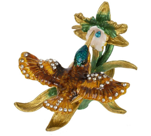 Шкатулка "Колибри", L9 W8 H7 см