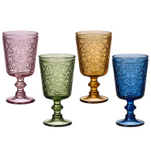 НАБОР БОКАЛОВ ДЛЯ ВИНА "VINTAGE" COLORS, 4 ШТ/330 МЛ