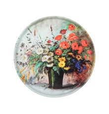 ПОДНОС СЕРВИРОВОЧНЫЙ AGNESS "ПОЛЕВЫЕ ЦВЕТЫ" 33*2,1 СМ