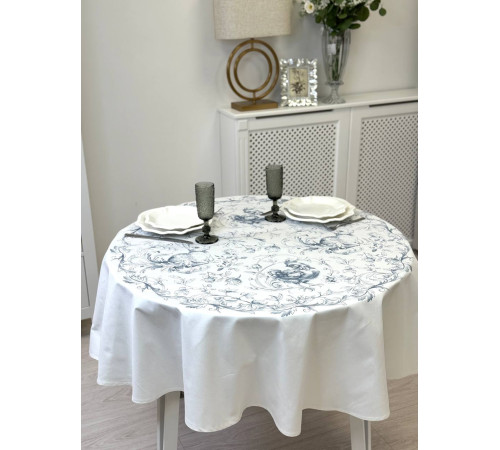 Cкатерть BLOOMIA BEATRICE Артикул - ББЕТ Ф150, размер - круг д.150