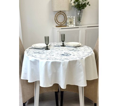 Cкатерть BLOOMIA BEATRICE Артикул - ББЕТ Ф150, размер - круг д.150