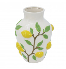 Декоративная ваза "Лимоны". 22.8*22.8*32см.