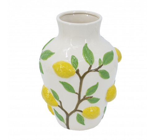 Декоративная ваза "Лимоны". 22.8*22.8*32см.
