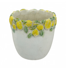 Кашпо "Лимон". 19.5X19.5X19см.