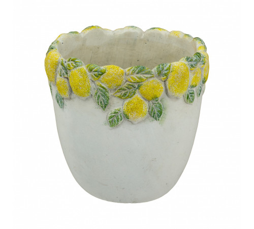 Кашпо "Лимон". 19.5X19.5X19см.