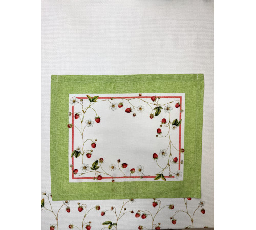 Набор ковриков на стол STRAWBERRY FIELD - 2 шт,Артикул - 21STк2-35*43, размер - 35*43