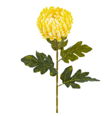Цветок искусственный "Хризантема", L13 W13 H73 см