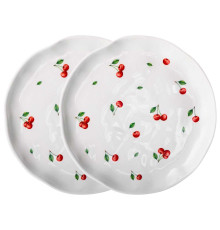 НАБОР ТАРЕЛОК ЗАКУСОЧНЫХ LEFARD "CHERRY" 2 ШТ. 21*21,5*2,5 СМ