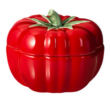 ГОРШОЧЕК ДЛЯ ЗАПЕКАНИЯ LEFARD "TOMATO" С КРЫШКОЙ 900 МЛ