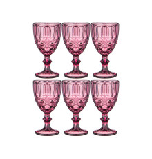 НАБОР БОКАЛОВ ДЛЯ ВИНА "СЕРПЕНТИНА" ИЗ 6ШТ. СЕРИЯ "MUZA COLOR" 300МЛ. / В=17 СМ