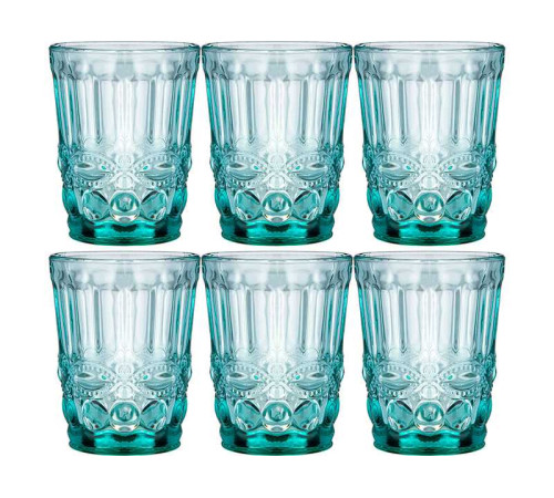 НАБОР СТАКАНОВ "СЕРПЕНТИНА" ИЗ 6ШТ. СЕРИЯ "MUZA COLOR" 270МЛ. / В=10 СМ