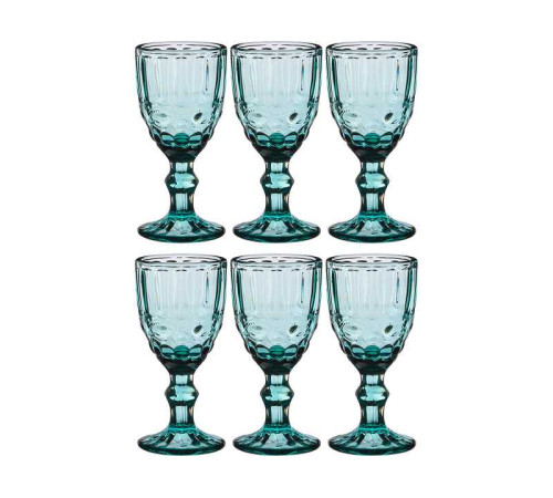 НАБОР РЮМОК "СЕРПЕНТИНА" ИЗ 6ШТ. СЕРИЯ "MUZA COLOR" 50МЛ. / В=10,5 СМ