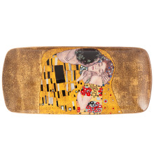 БЛЮДО ПРЯМОУГОЛЬНОЕ LEFARD "ПОЦЕЛУЙ" (Г. КЛИМТ) 30 СМ, ЗОЛОТОЕ 