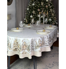 Cкатерть BLOOMIA GOLDEN FOREST Артикул -  БЗЛ овал 145*200, размер - овал 145*200