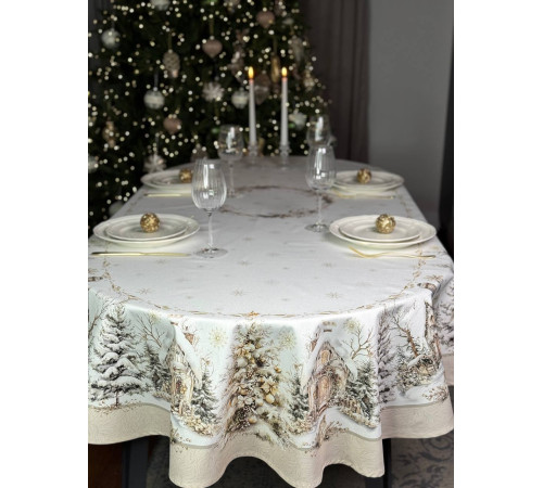Cкатерть BLOOMIA GOLDEN FOREST Артикул -  БЗЛ овал 145*200, размер - овал 145*200