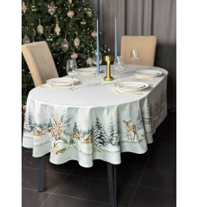 Cкатерть ATMOSPHERE HOME CHRISTMAS HARMONY Артикул - РГА овал 145*200, размер - овал 145*200