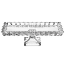 БЛЮДО СЕРВИРОВОЧНОЕ "CRYSTALITY" НА НОЖКЕ 28,5*15*9 СМ