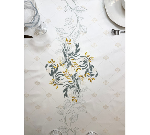 Скатерть ATMOSPHERE HOME Renaissance прямоугольная, водоотталкивающая, артикул-РЕС-168*350, размер 168*350, 100% хлопок, коробка картон
