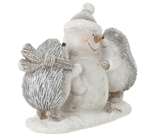 Фигурка декоративная "Ёжики", L15 W6 H11 см