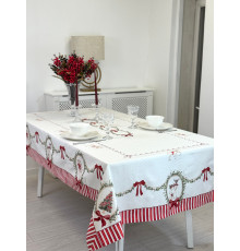 Скатерть ATMOSPHERE HOME Illusion прямоугольная, водоотталкивающая, артикул-ИЛЗ-145*300, размер 145*300, 100% хлопок, коробка картон