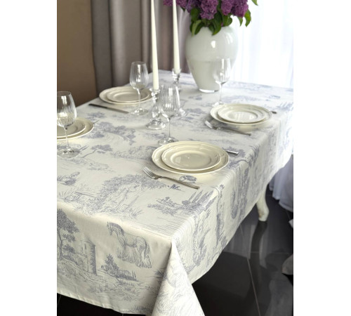 TUILE DE JOUY: скатерть (с пропиткой "Антипятно")