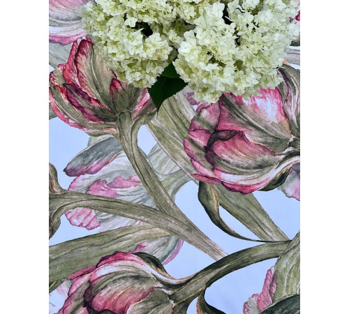 Скатерть столовая Зеленый тюльпан 145 x 250 см