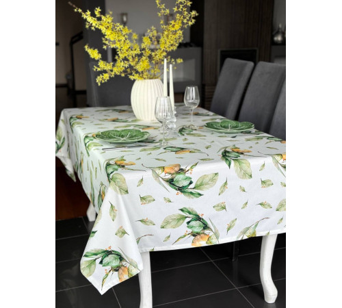 Лимоны: скатерть 145 х 300 см (с пропиткой "Антипятно")