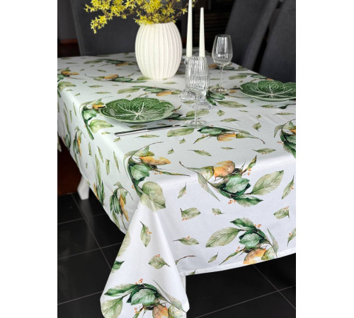Лимоны: скатерть 145 х 300 см (с пропиткой "Антипятно")