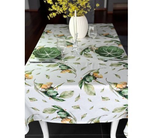 Лимоны: скатерть 145 х 300 см (с пропиткой "Антипятно")