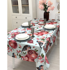 Зяблик и гранат: скатерть (с пропиткой "Антипятно")