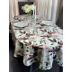 Скатерть столовая Пион белый 145 x 200 см (овал)