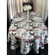Скатерть столовая Пион белый 145 x 200 см (овал)