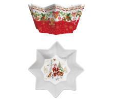 Фарфоровая тарелка Ø 20 в цветной коробке CHRISTMAS MEMORIES