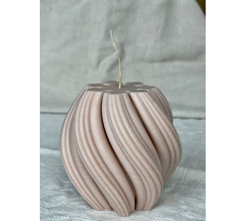 Свеча Твист  какао большая 12 см