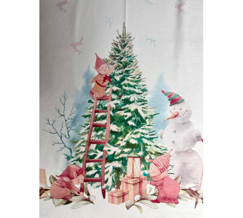 Скатерть столовая Помощники санты 145 x 350 см