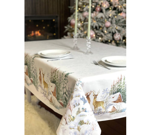 Скатерть столовая Альпийский склон  145 x 200 см