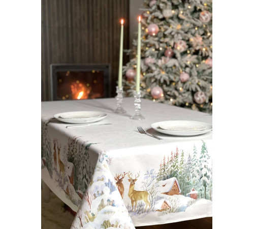 Альпийский склон: скатерть (с пропиткой "Антипятно")