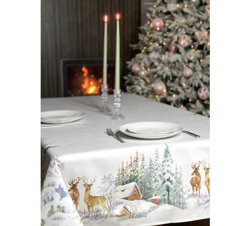 Альпийский склон: скатерть (с пропиткой "Антипятно")