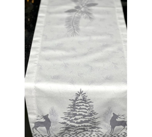 Дорожка столовая Серебристый олень