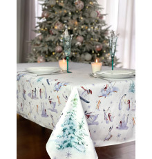 Скатерть столовая Зимние забавы 145 х 200 см