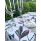 Скатерть столовая Пион белый 145 x 200 см